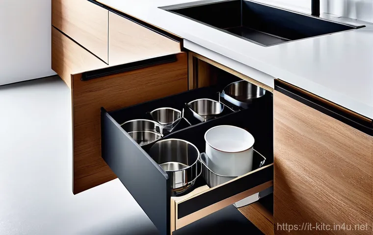 주방 쓰레기통 선택 가이드 - **Prompt:** A lively and organized Italian family kitchen, brightly lit with warm sunlight. The scen...