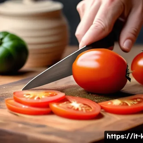 Home 31 최고의 칼 세트 추천 - **Prompt:** A close-up, photorealistic image of adult hands expertly guiding a high-quality stainles...